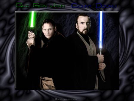 Qui Gon Jinn et son Maître le Comte Dooku